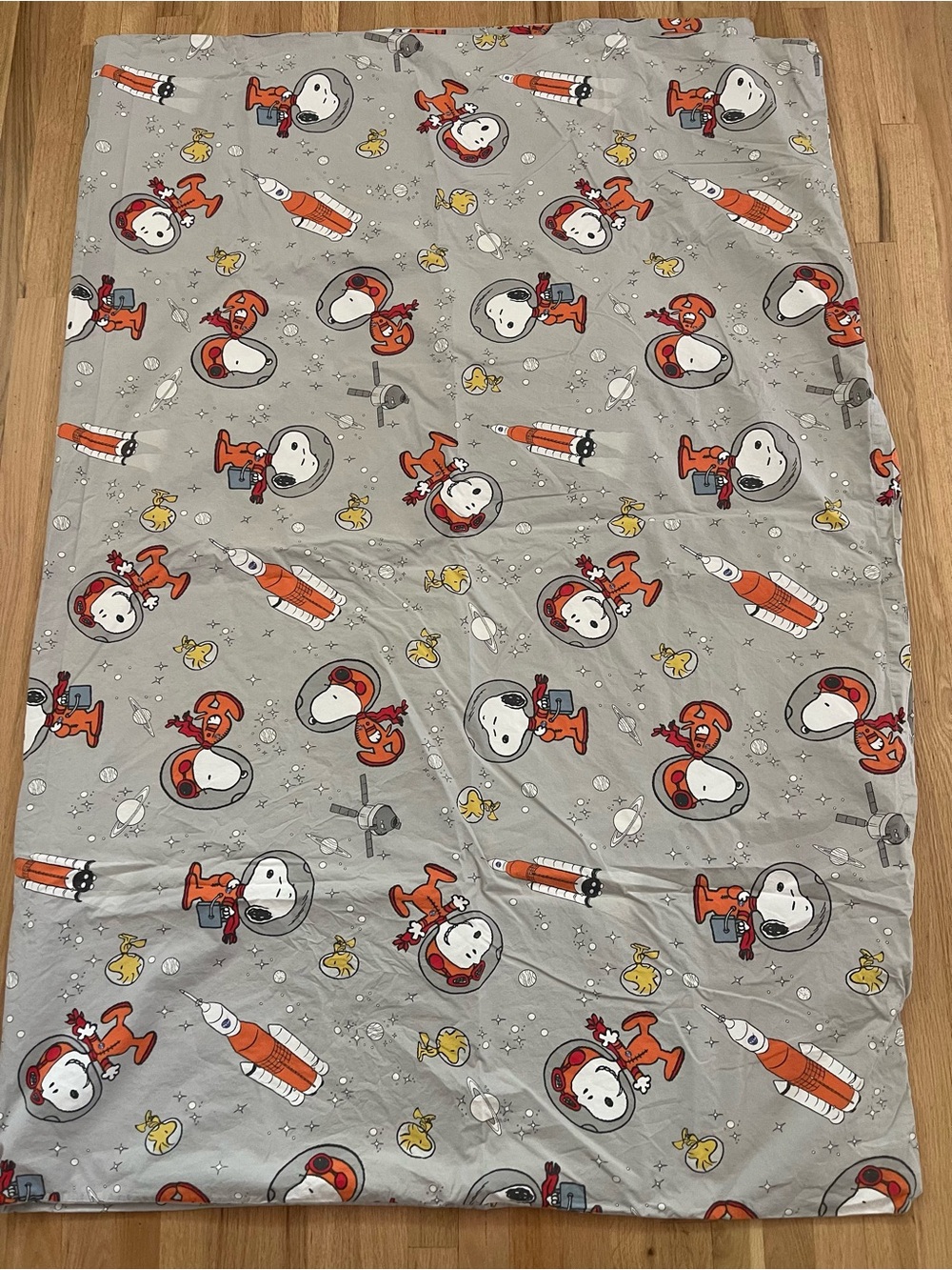 Pottery Barn Snoopy in Space Twin Duvet Cover - Picture 3 of 4